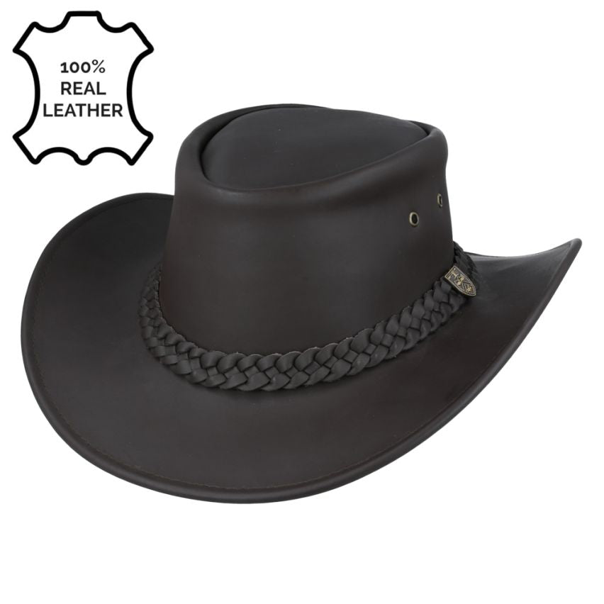 Gladwin Leather Cowboy Hat