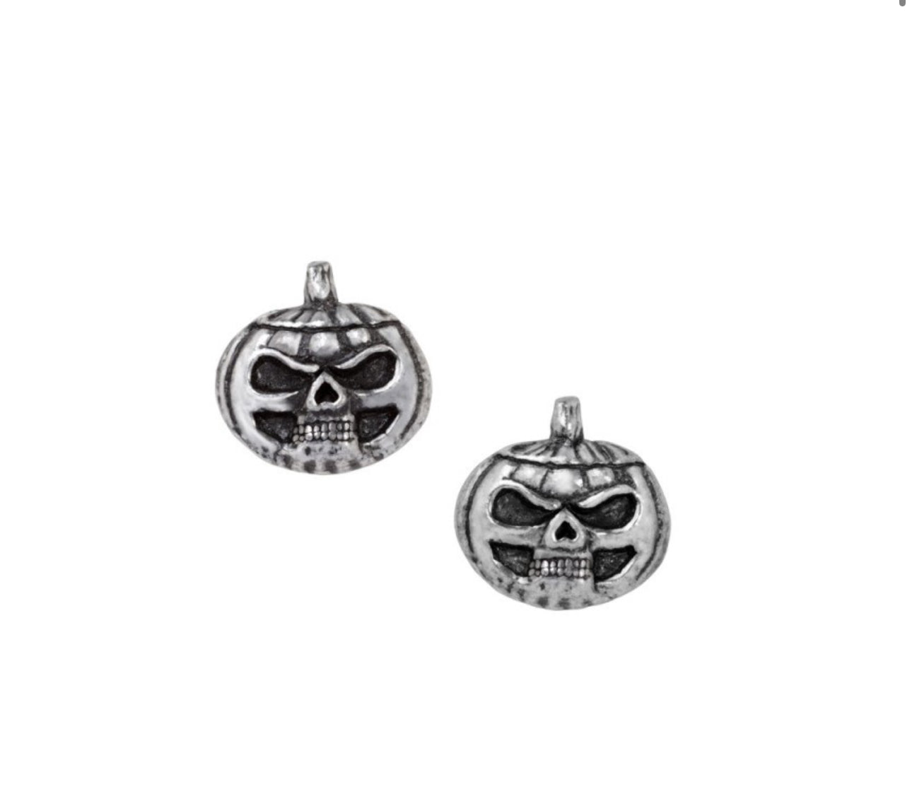 PUMPKIN SKULL STUDS