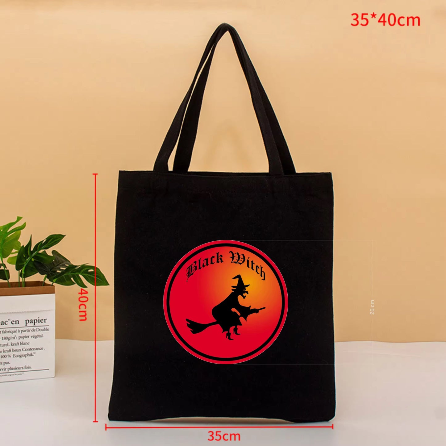 Tote bag Black Witch