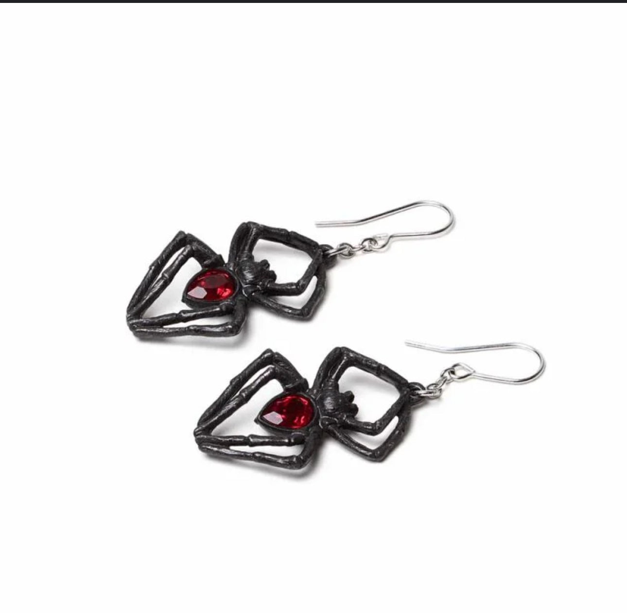 Black widow earrings