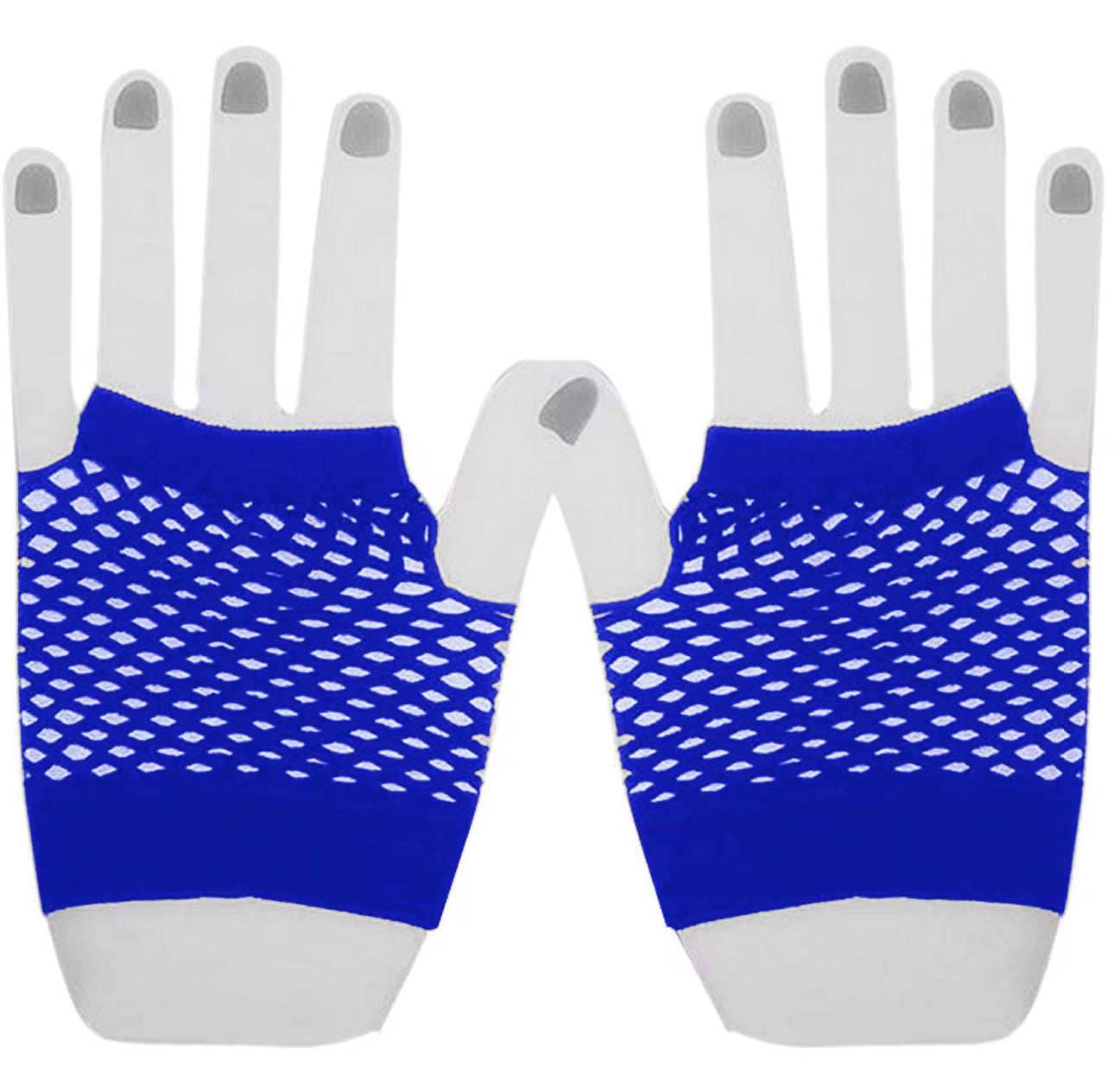 Fishnet short gloves