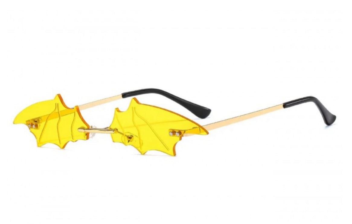 Bat sunglasses-Yellow