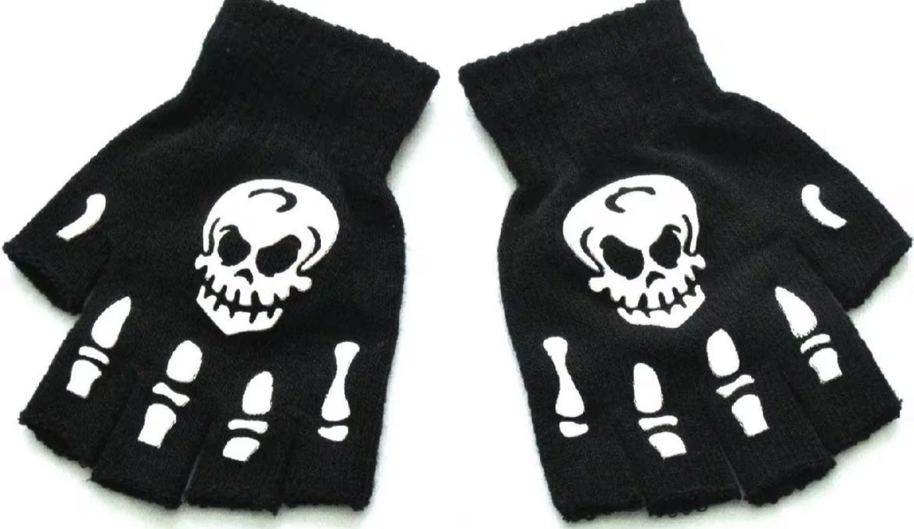 Skull gloves
