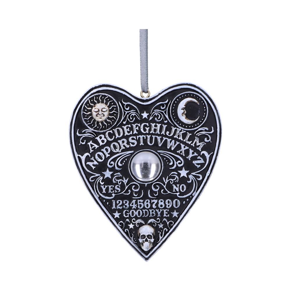 eaturing a classic black and white Spirit Board design Planchette Backflow Incense Burner Cast in the finest resin Size 15cm