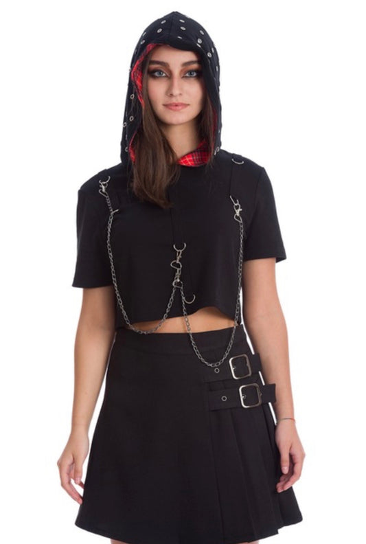 YOUTH GIRL SLEEVELESS HOODIE