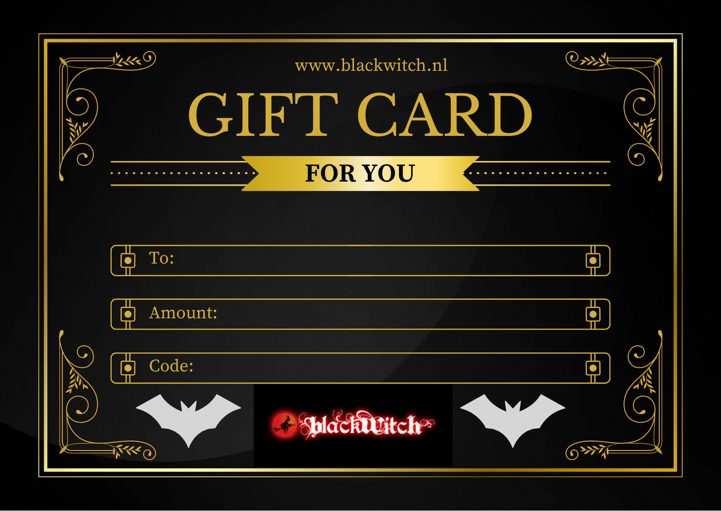 Black Witch gift card