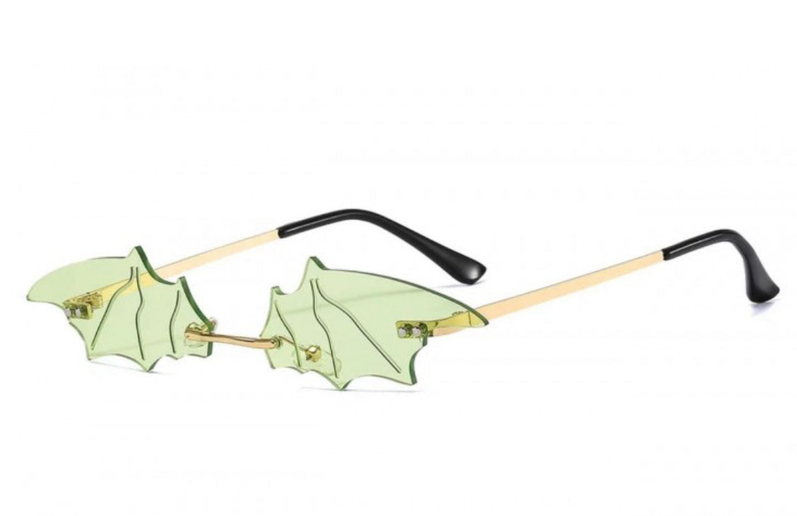 Bat sunglasses-Green