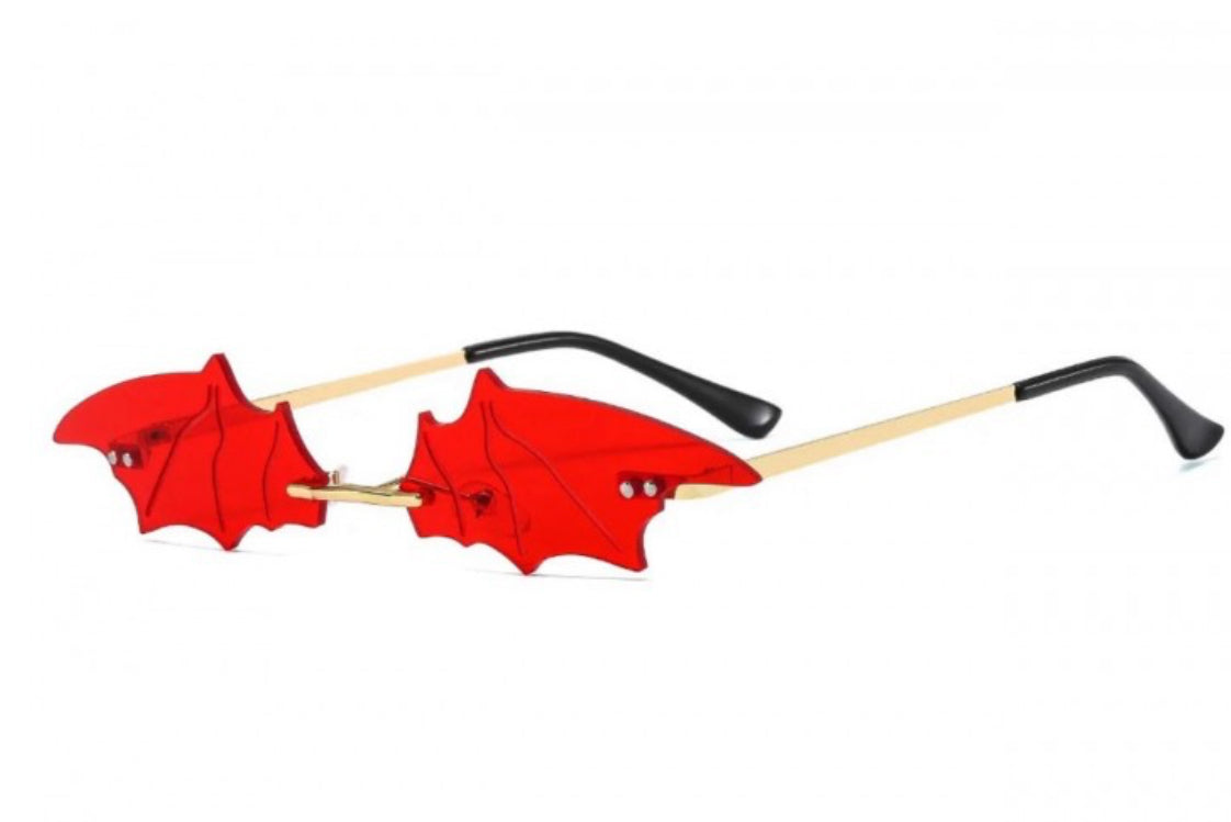 Bat sunglasses-Red