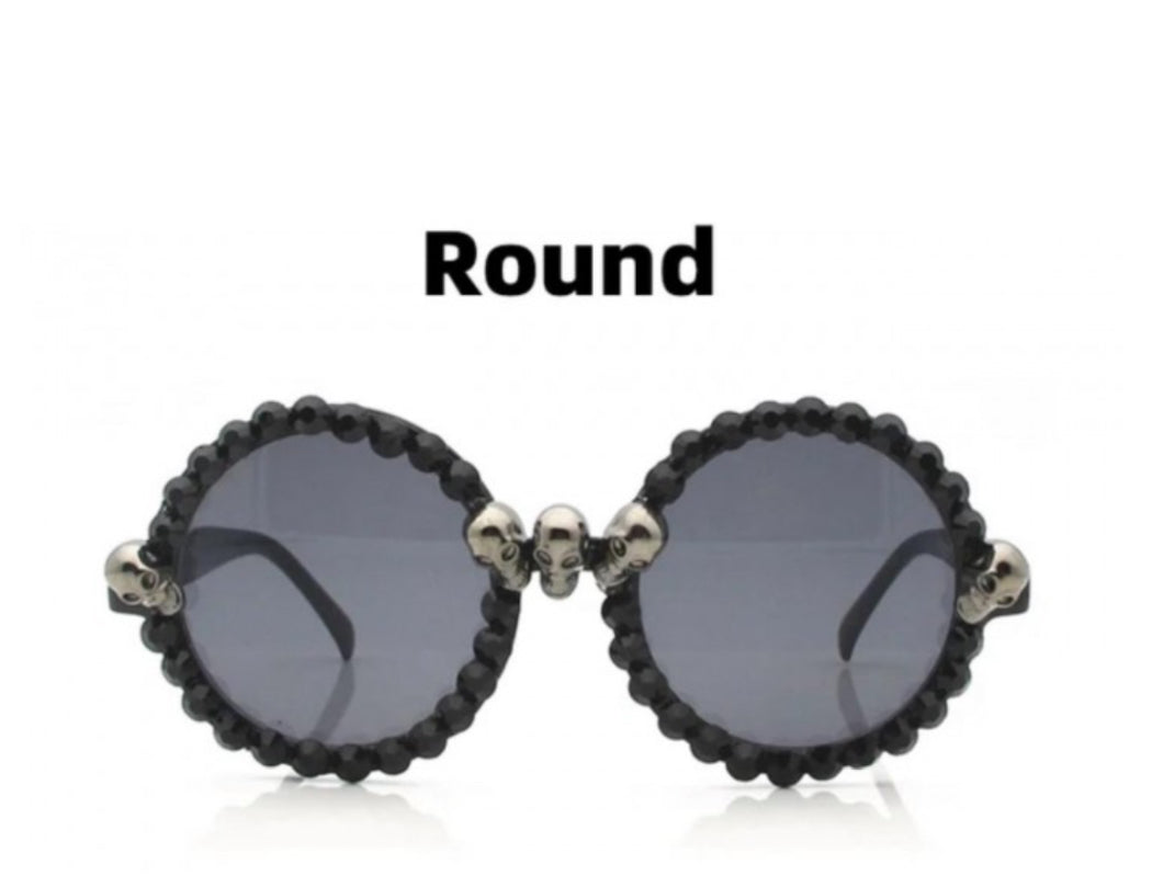 Gothic sunglasses Round