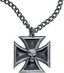 Cross skull pendant