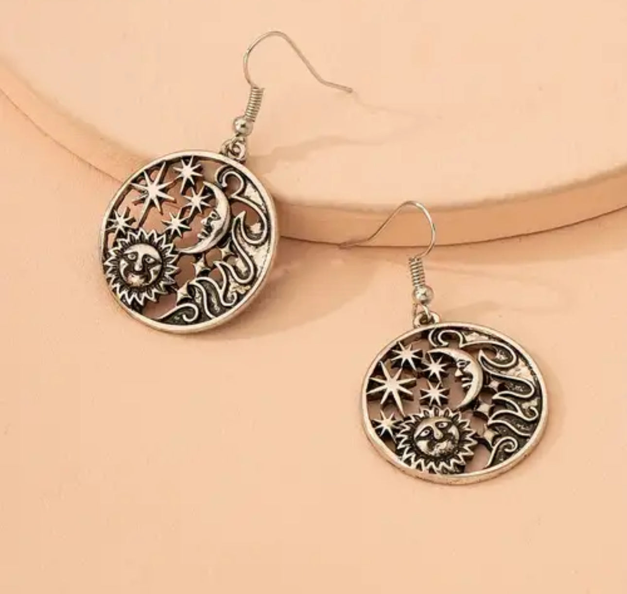 Sun and moon earrings