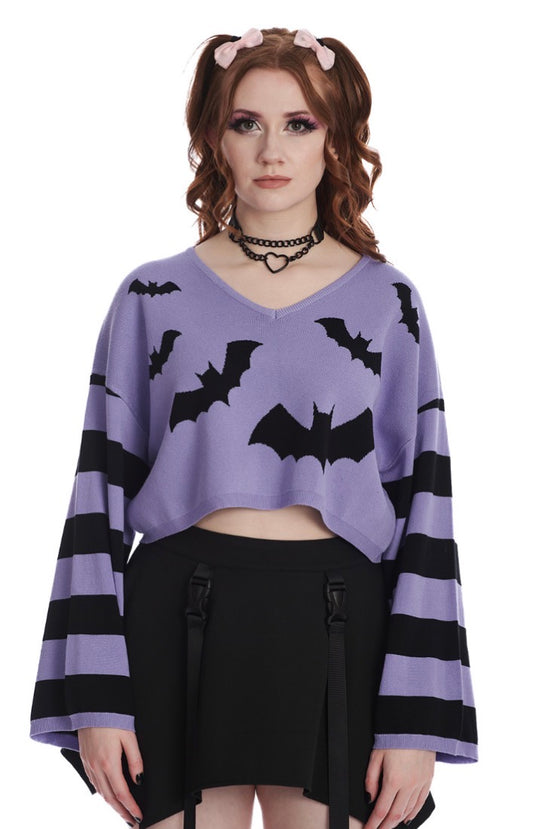 ANNABELLE BAT JUMPER-purple