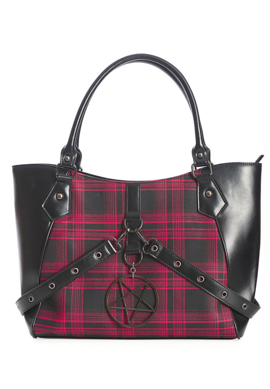 IN OBLIVION WE TRUST TOTE BAG
-red